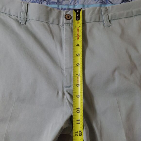 Tommy Bahama Chino Pants Mens 38x30 Seafoam Cotton Blend Solid Flat Front - Picture 3 of 14